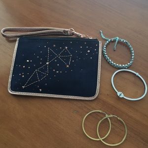 Fossil wristlet and jewelry bundle